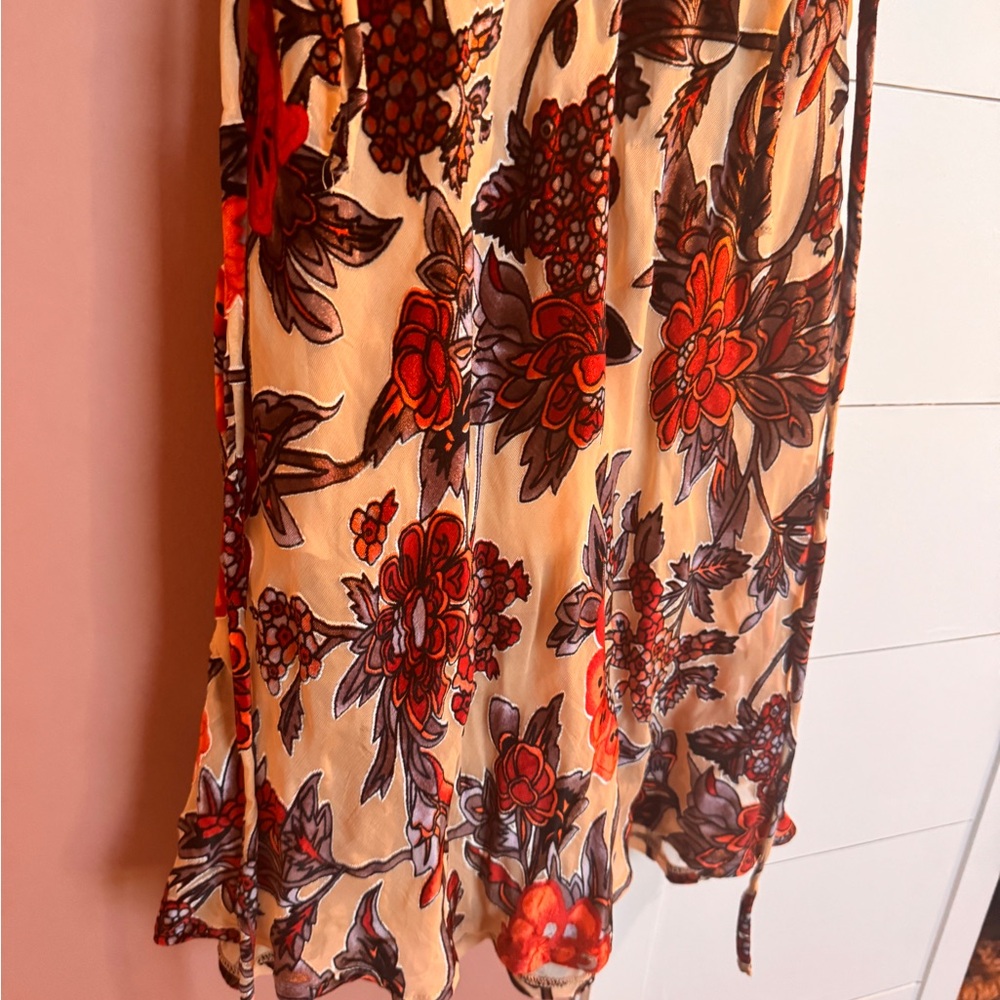 Rat & Boa Floral Midi Dress in Red and Black - Picture 7 of 10